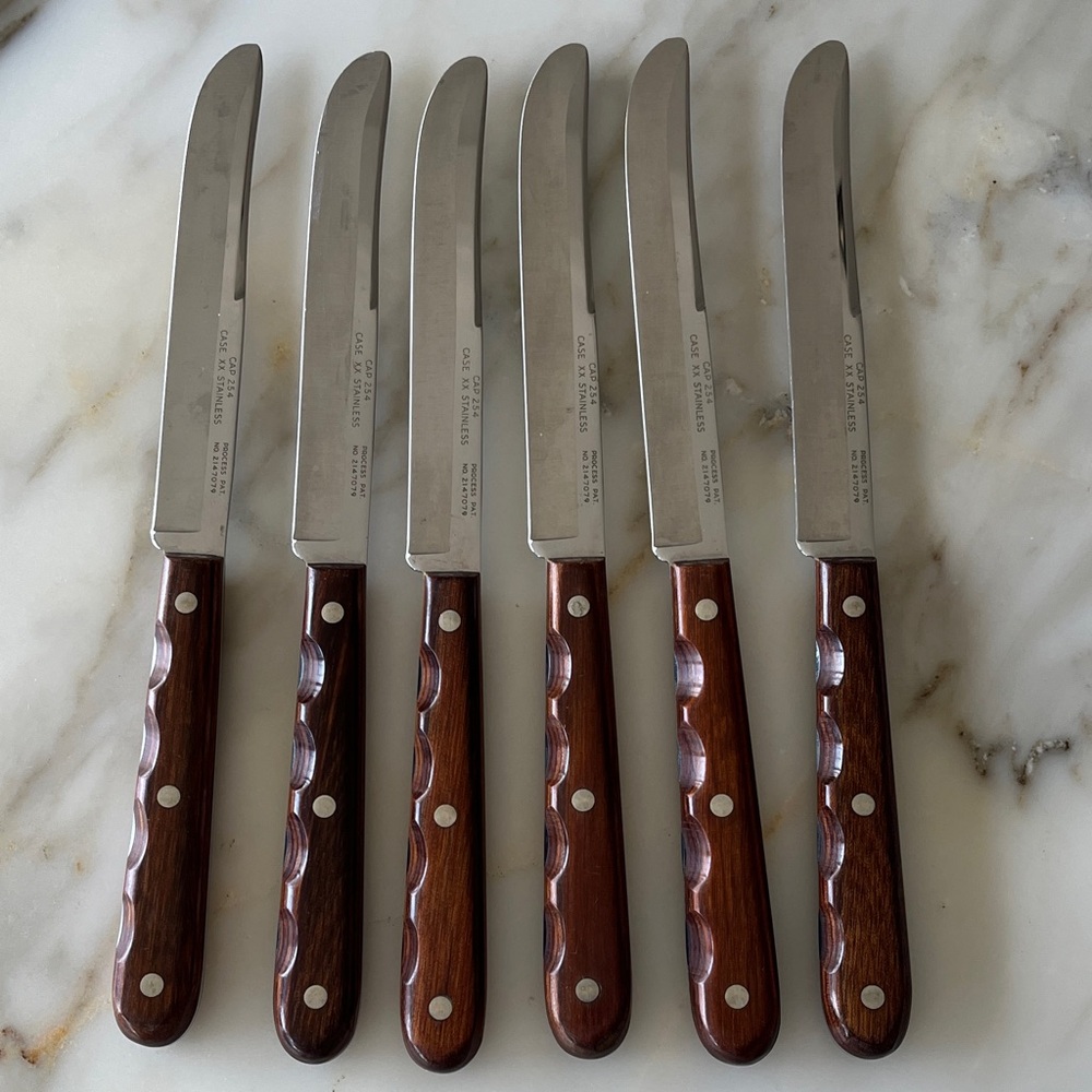 Vintage Case Steak knife set of 6